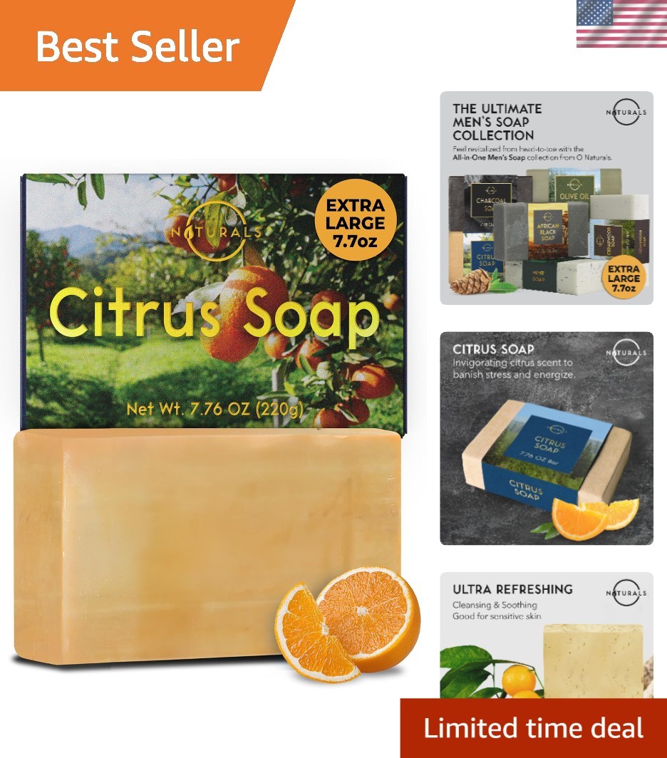 Citrus Men’s Organic Exfoliating Soap Bar