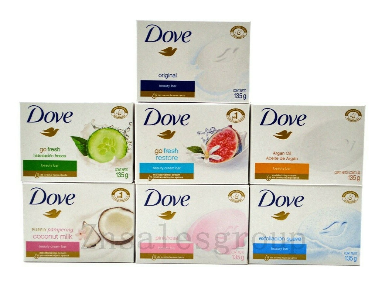 Dove Beauty Cream Large Bar Soap 12 PC (Pick From Different Scent) 135g / 4.75oz