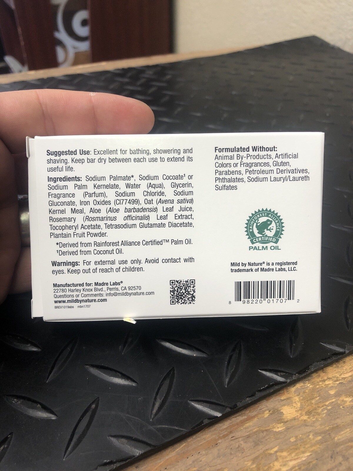Mild By Nature African Black Soap Soothing Bar 5 oz (141 g) *FREE SHIPPING*