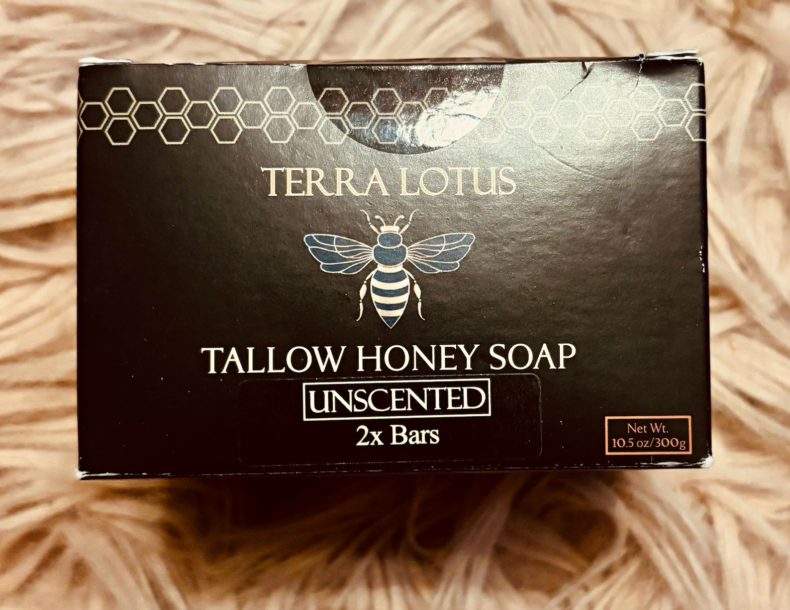 Terra Lotus Tallow Honey Soap Bars Unscented 2 Pack Net Wt 10.5 oz
