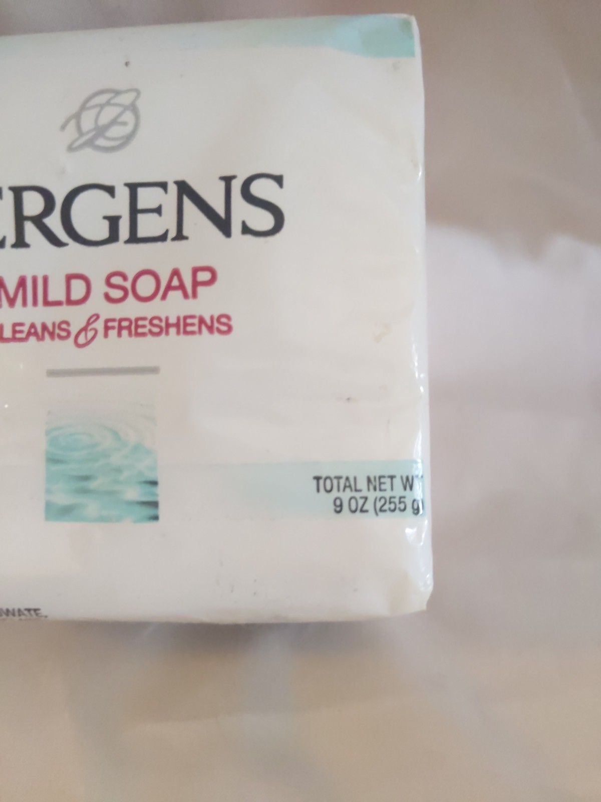 Jergens Mild Bar Soap Pure & Natural 3 Bars 3oz each 2019 Discontinued See Pics