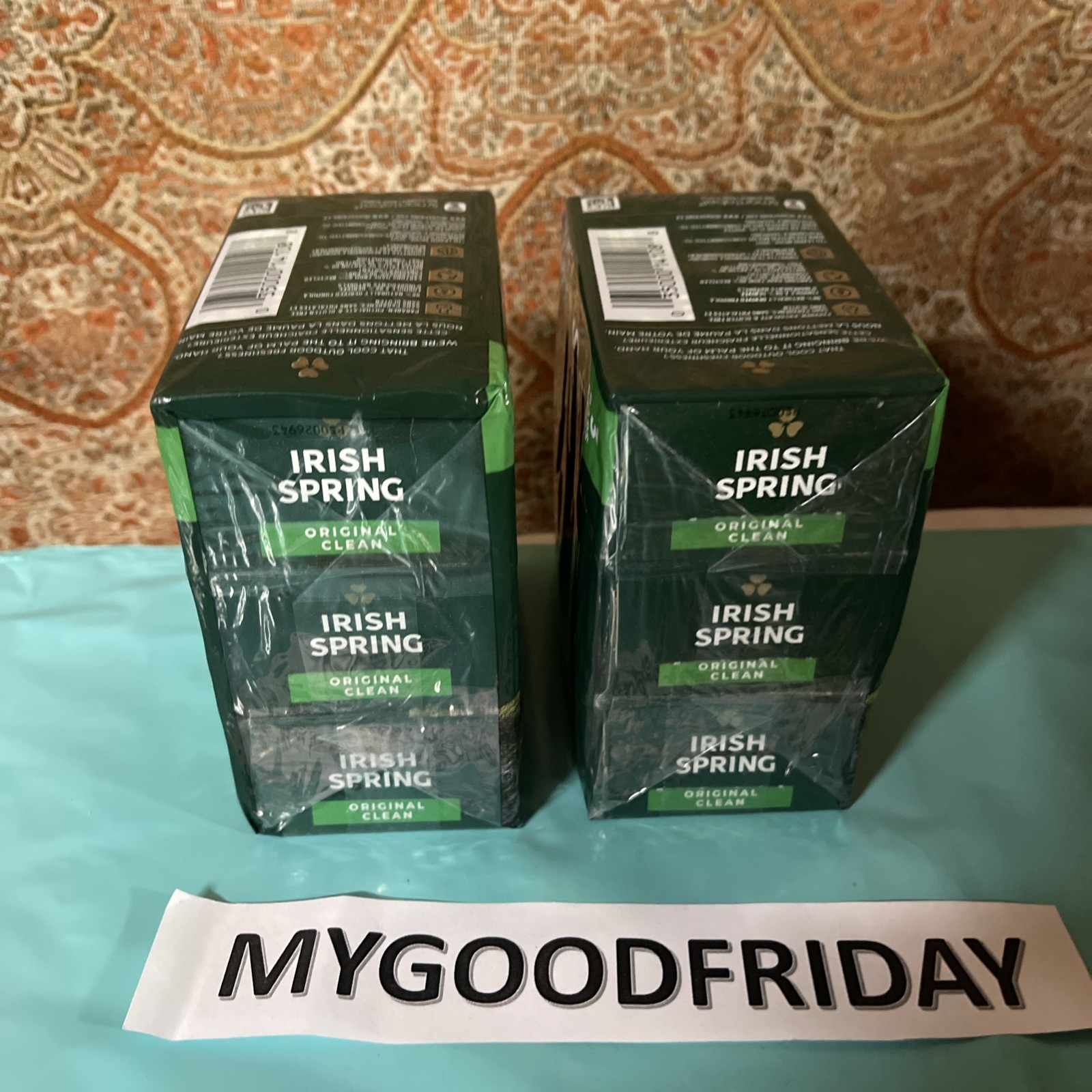 Irish Spring 6 Original Clean 12 Hrs Cool Deodorant With Flax Seed Oil Exp:9/26