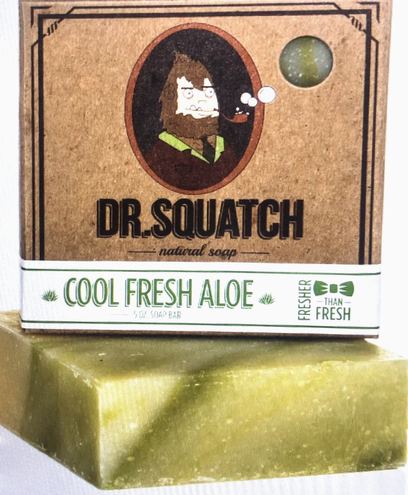 TWO 5 oz bars DR Squatch MENS NATURAL BAR SOAP COOL FRESH ALOE COCONUT OIL