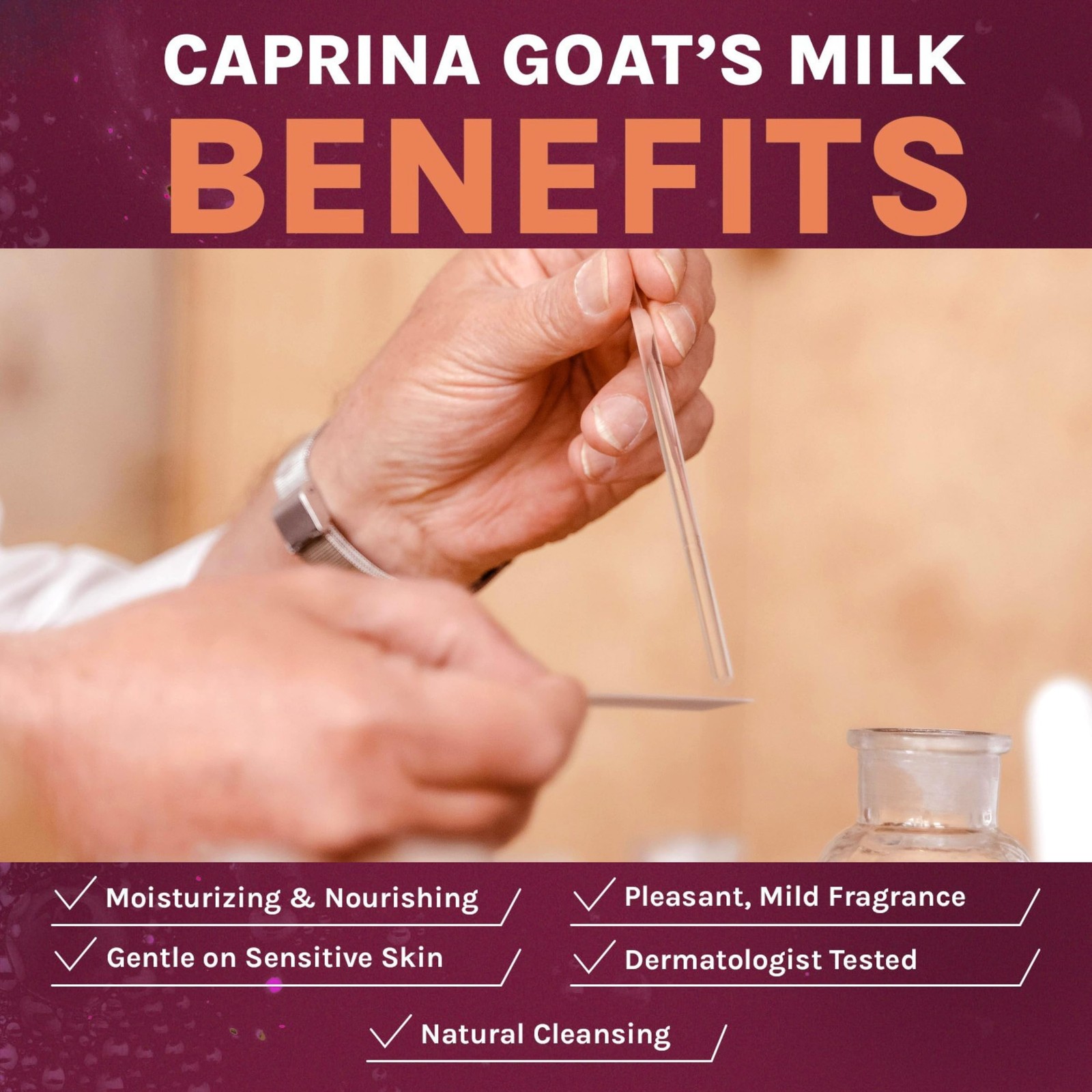Caprina Fresh Goat’s Milk Bar Soap FRAGRANCE FREE (6-Pack) 3.2 oz (90g) each,…
