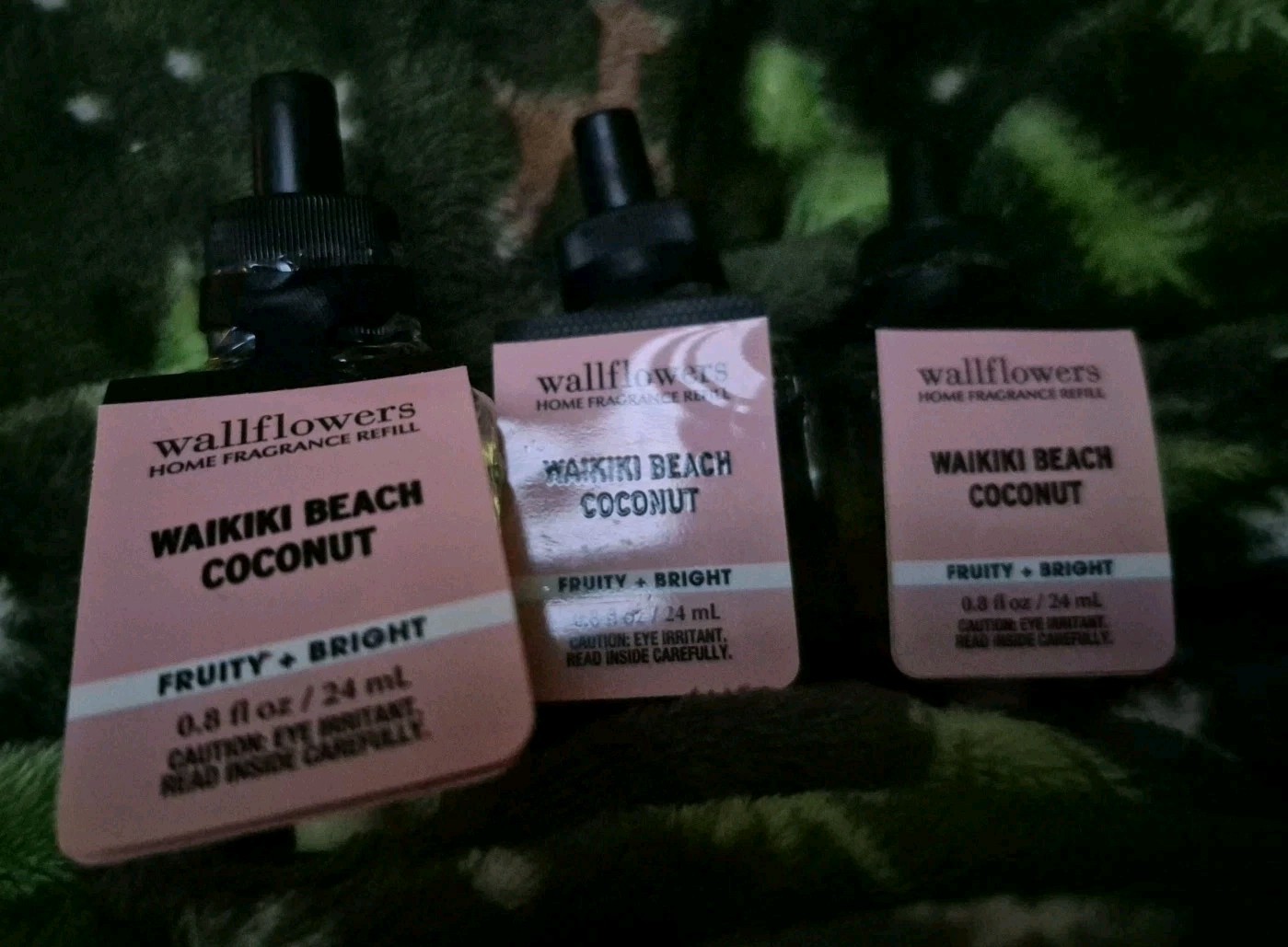 Bath & Body Works Wallflowers NEW Refill Plug Ins Lot of 3 WAIKIKI BEACH COCONUT