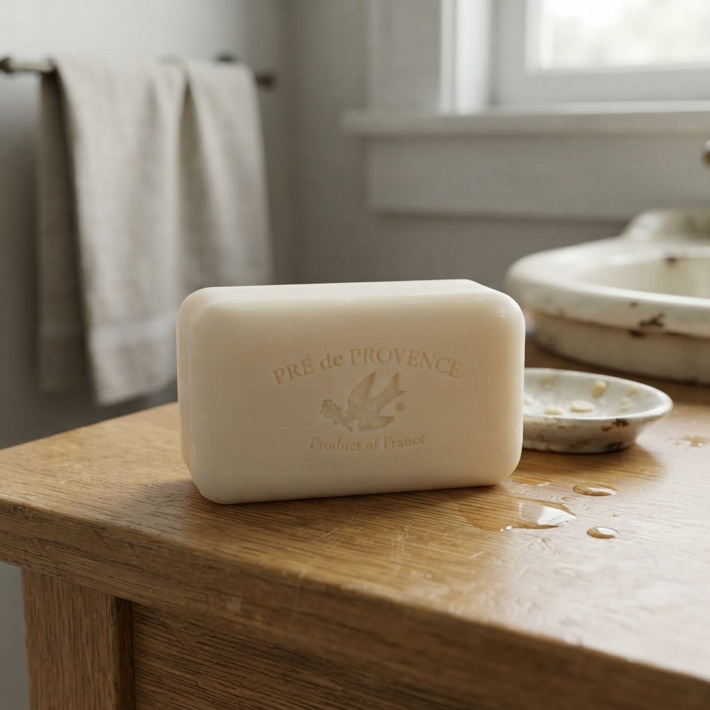 150g French Artisanal Soap Bar with Moisturizing Shea Butter and Milk