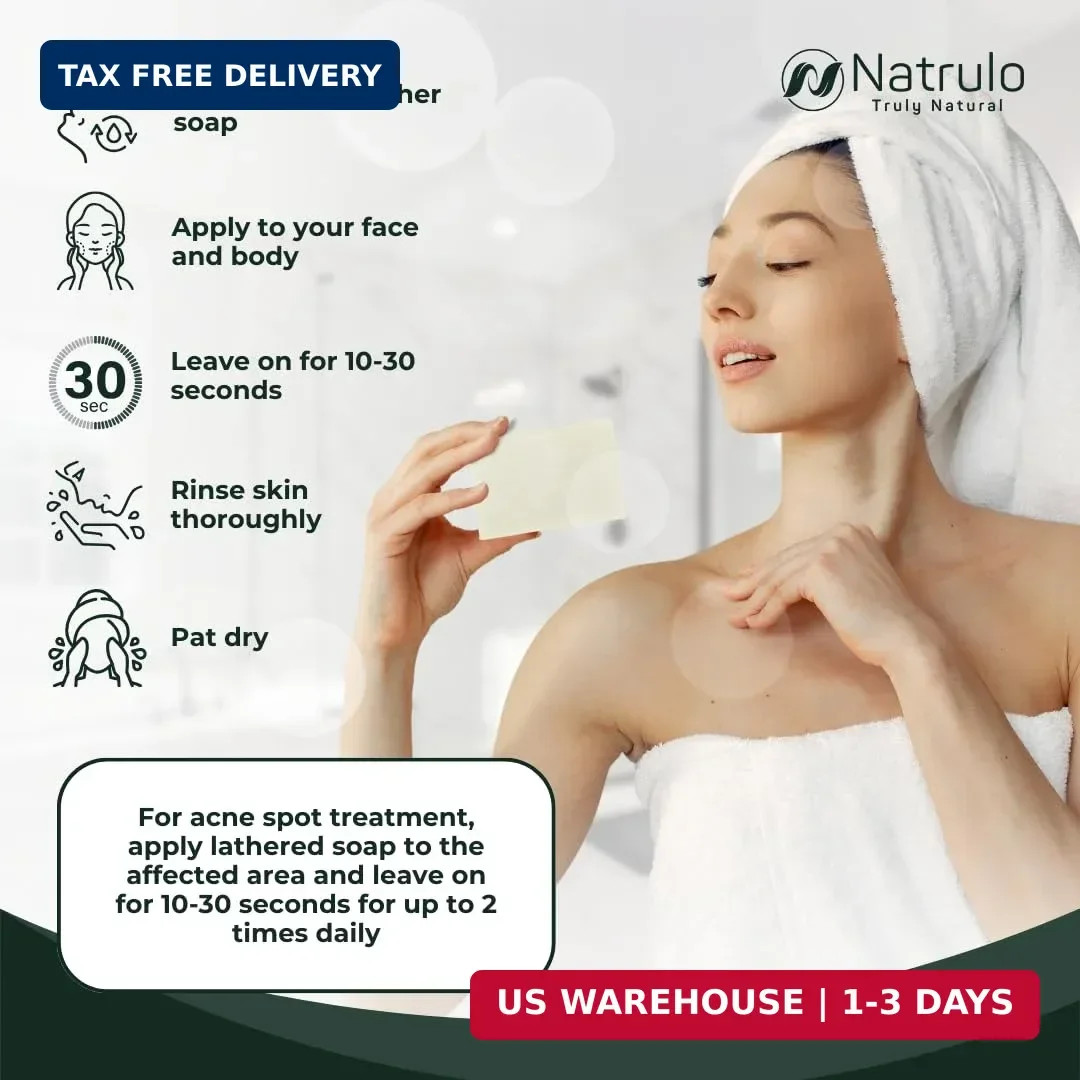 Tea Tree Soap – Natural Defense Tea Tree Oil Soap Bar for Face & Body – Remedy F
