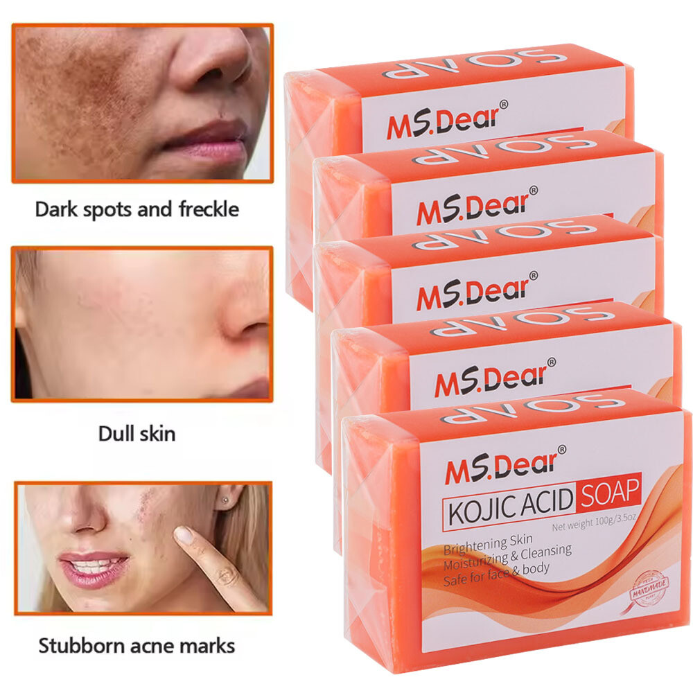 Kojic Acid Soap Dark Skin Whitening Bleaching Lightening Brightening Face & Body