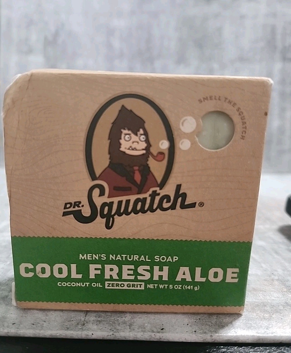 Dr. Squatch Cool Fresh Aloe Natural Bar Soap Zero Grit – 5 Oz