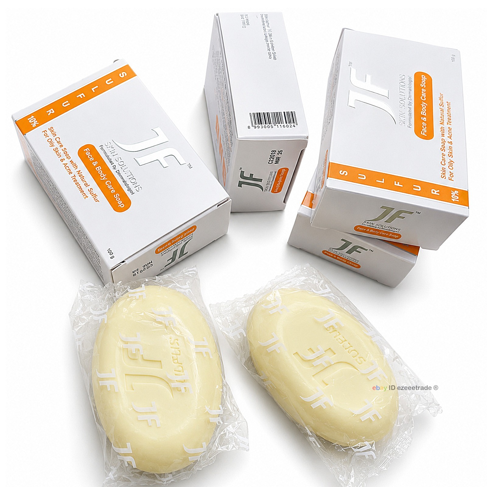 JF Skin Solutions Face Body Care Soap Bar 100g Oily Skin Sealed