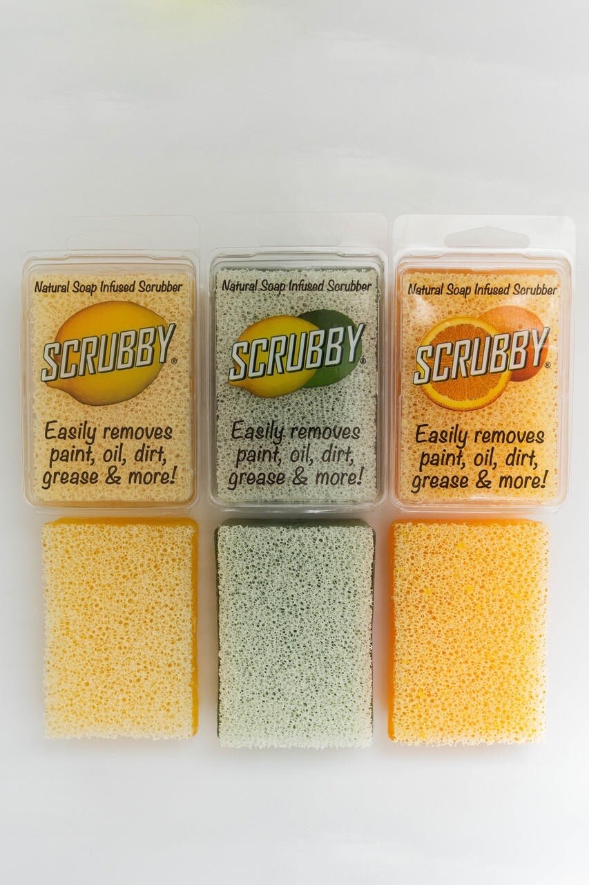 Scrubby Soap-Natural Soap Infused Scrubber-Lemon, Lemon/Lime, Orange Scent|New