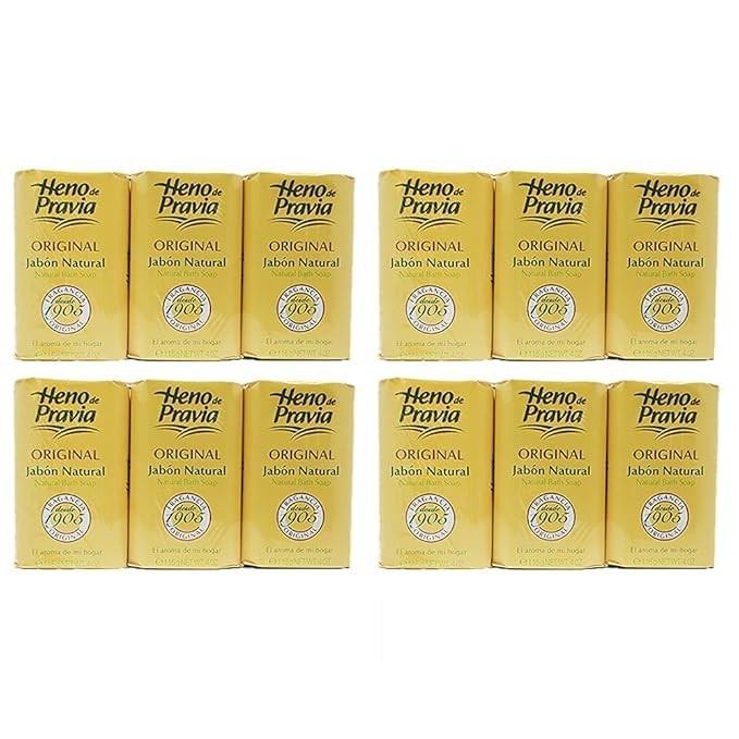 Parfums Gal Heno de Pravia (Pack of 4) Natural Bath Soap 4.1 Ounce