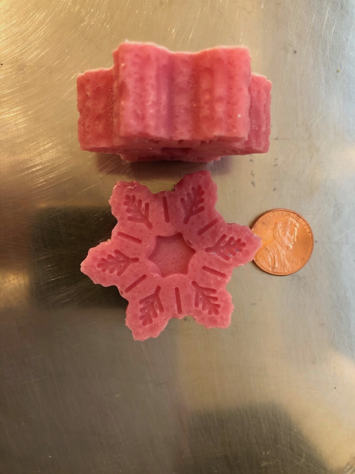 Coworker Birthday Bridal Party Shower Handmade SOAP Snowflakes Dif Colors Scents