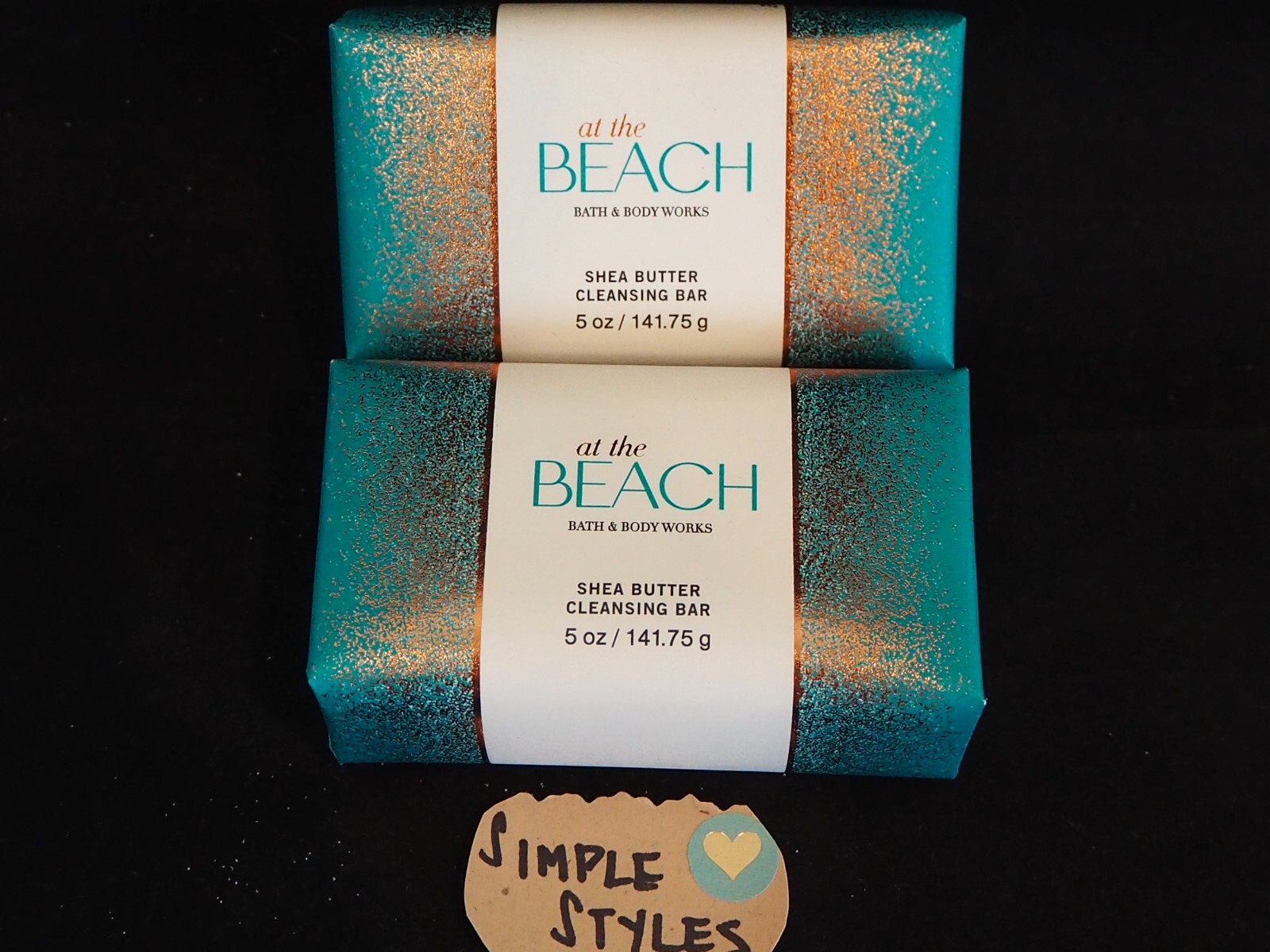Bath & Body Works AT THE BEACH Cleansing Bar Soap Set of 2 & Fragrance Mist NEW