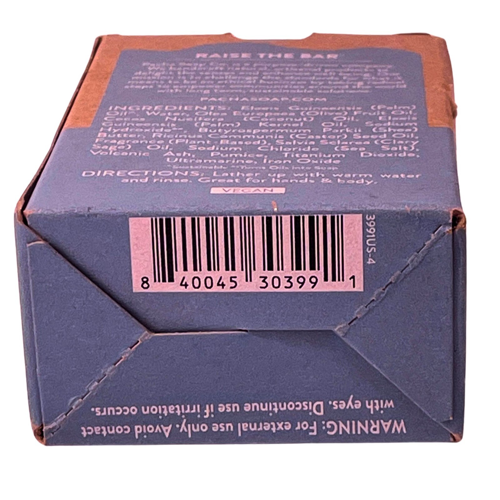 Pacha Soap Co Sand & Sea Natural Bar Soap 4oz 3 Pack Vegan