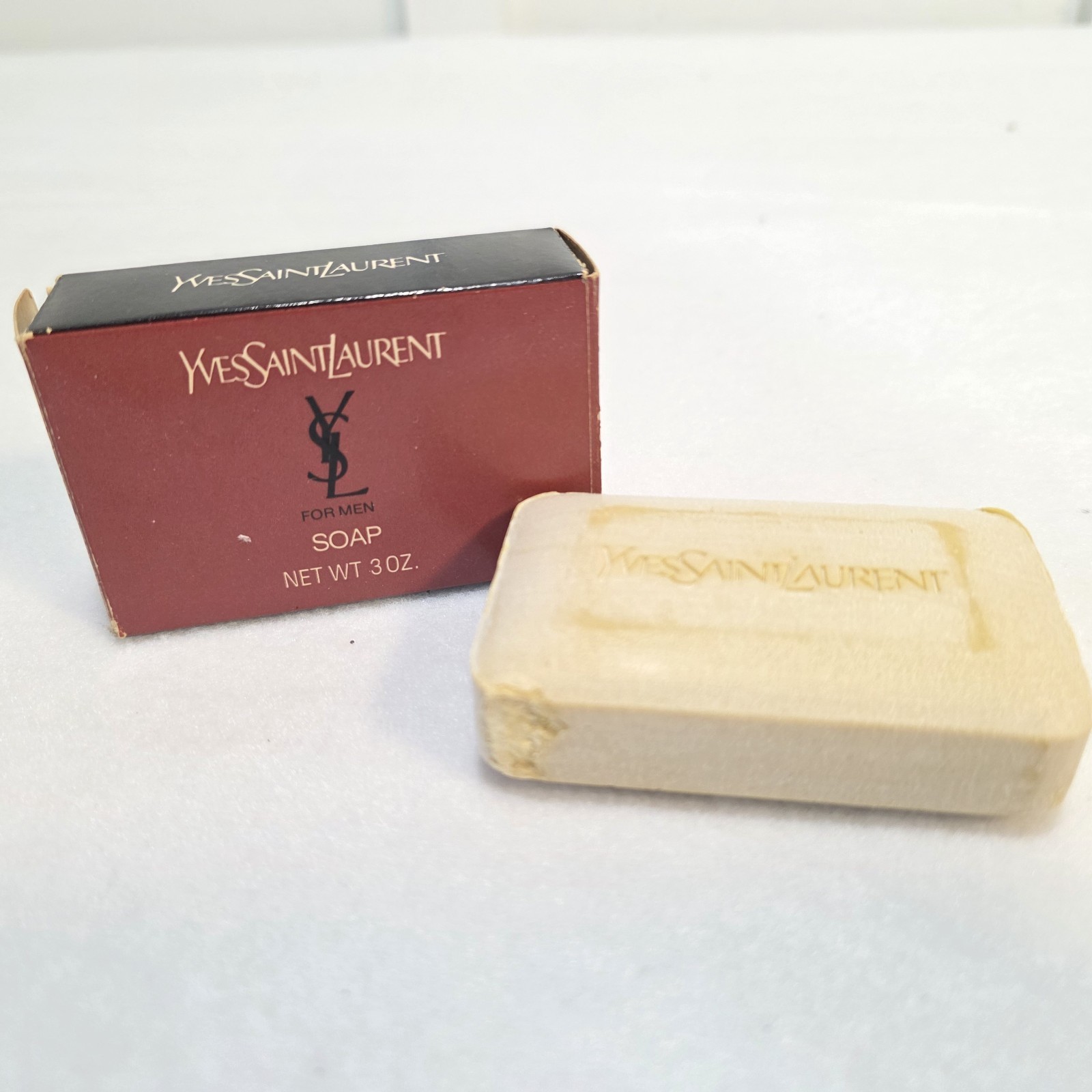 Vintage Yves Saint Laurent Pour Homme Mens Paris Bar Soap 85g / 3oz YSL NOS