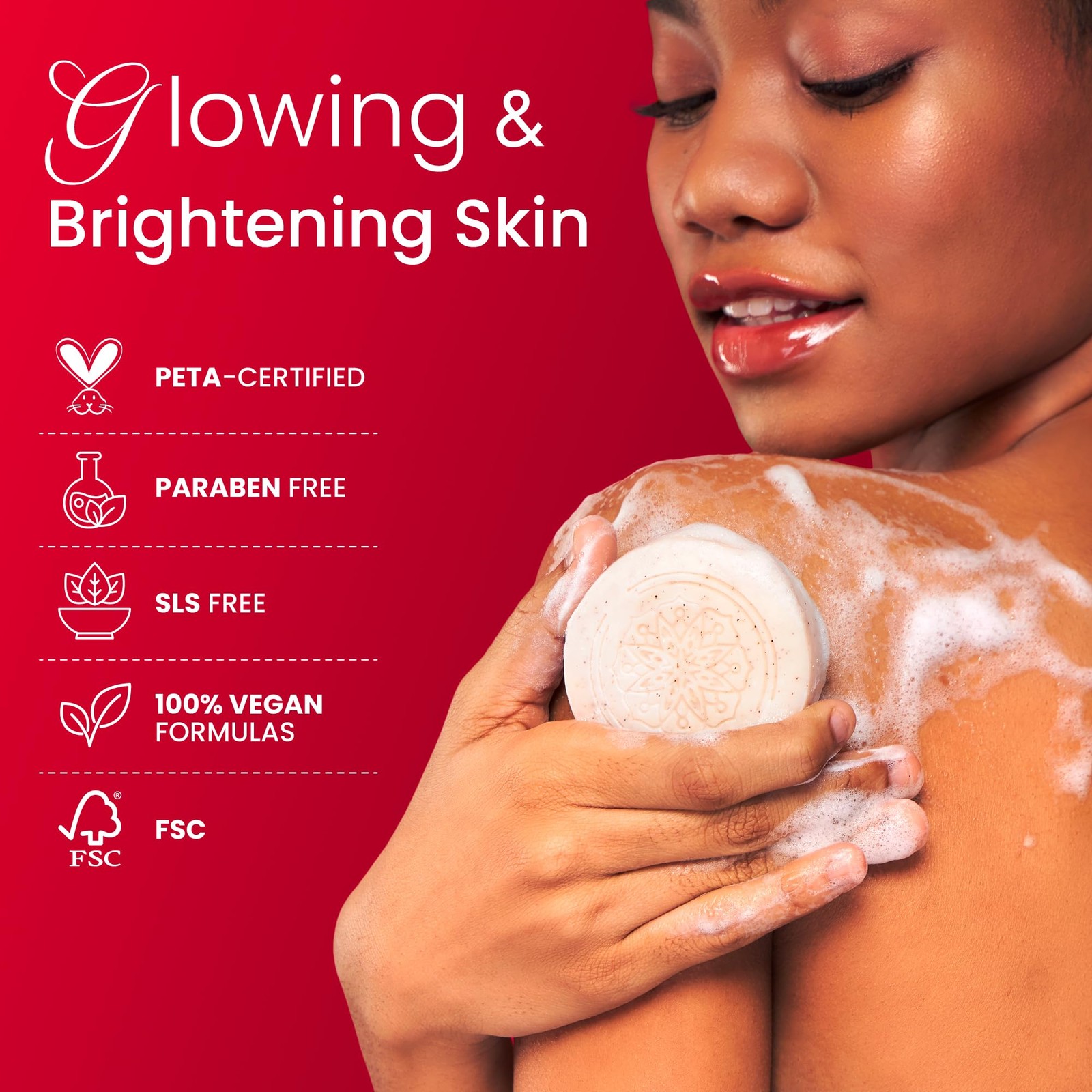 Koji White Kojic Acid Bump Eraser Body Scrub Soap for Exfoliation Butt, Elbow, U
