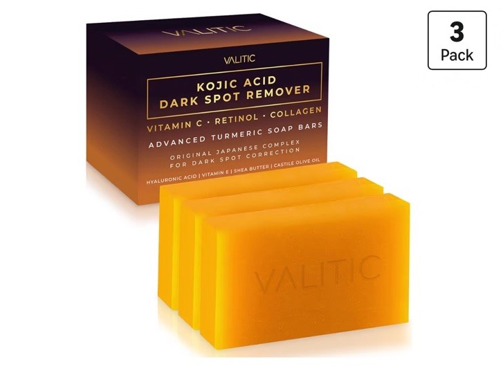 Kojic Acid Dark Spot Remover Soap with Vitamin C, Turmeric & Collagen