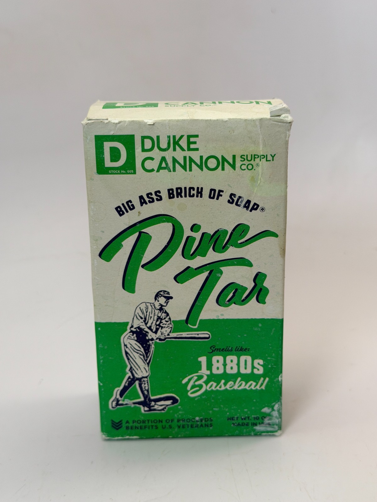 Duke Cannon Pine Tar 1880’s Baseball Big Ass Brick Soap 10 Oz One Bar HTF
