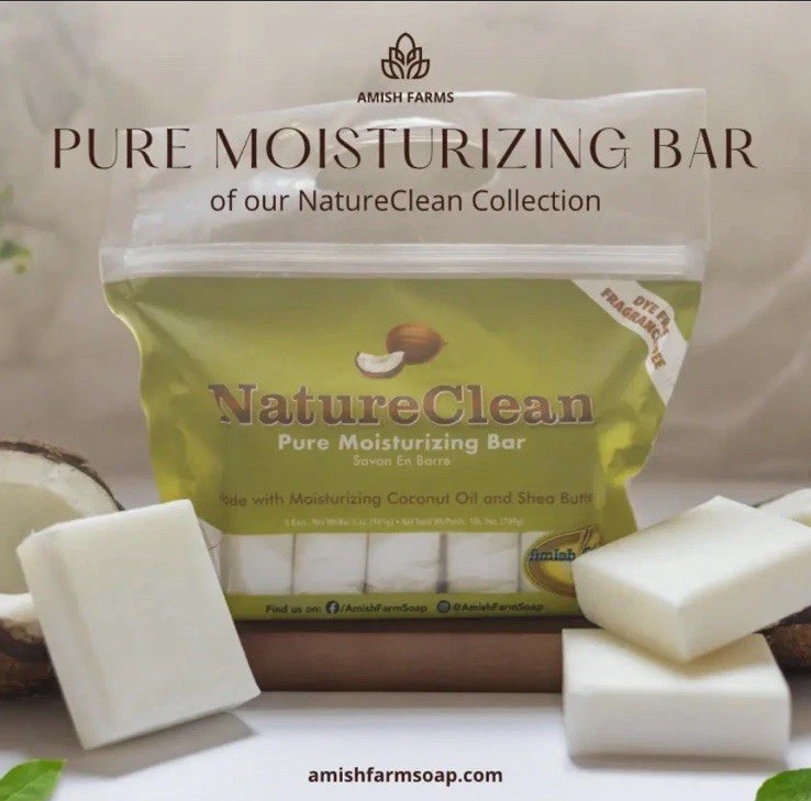 Amish Farm Worlds Best Quality Bar Soap Fragrance Free No Dyes 5 bars total