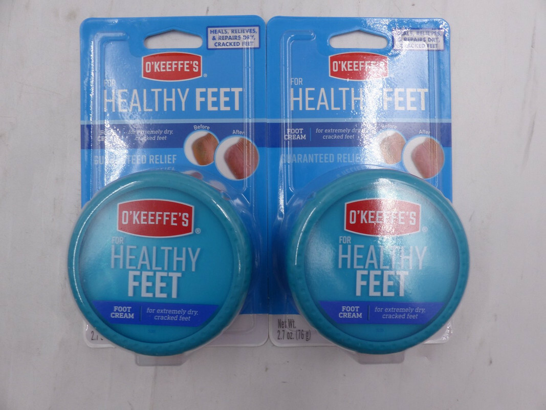 LOT OF TWO OKEEFE’S HEALTHY FOOT FEET CREAM 2.7OZ