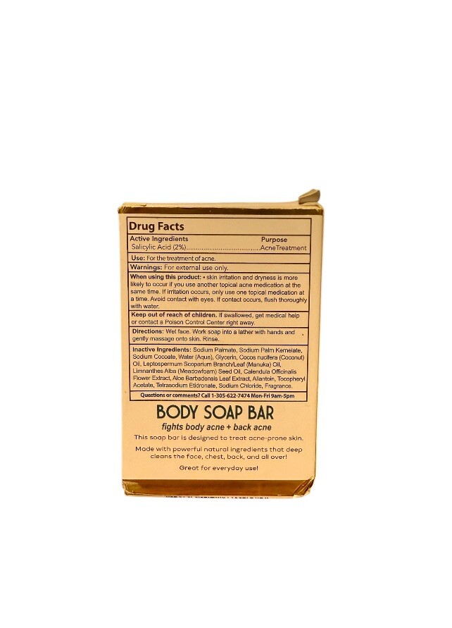 OKAY Miami South Beach Body Soap Bar – Anti-Acne Free Coconut 🥥 Oil Vitamin E