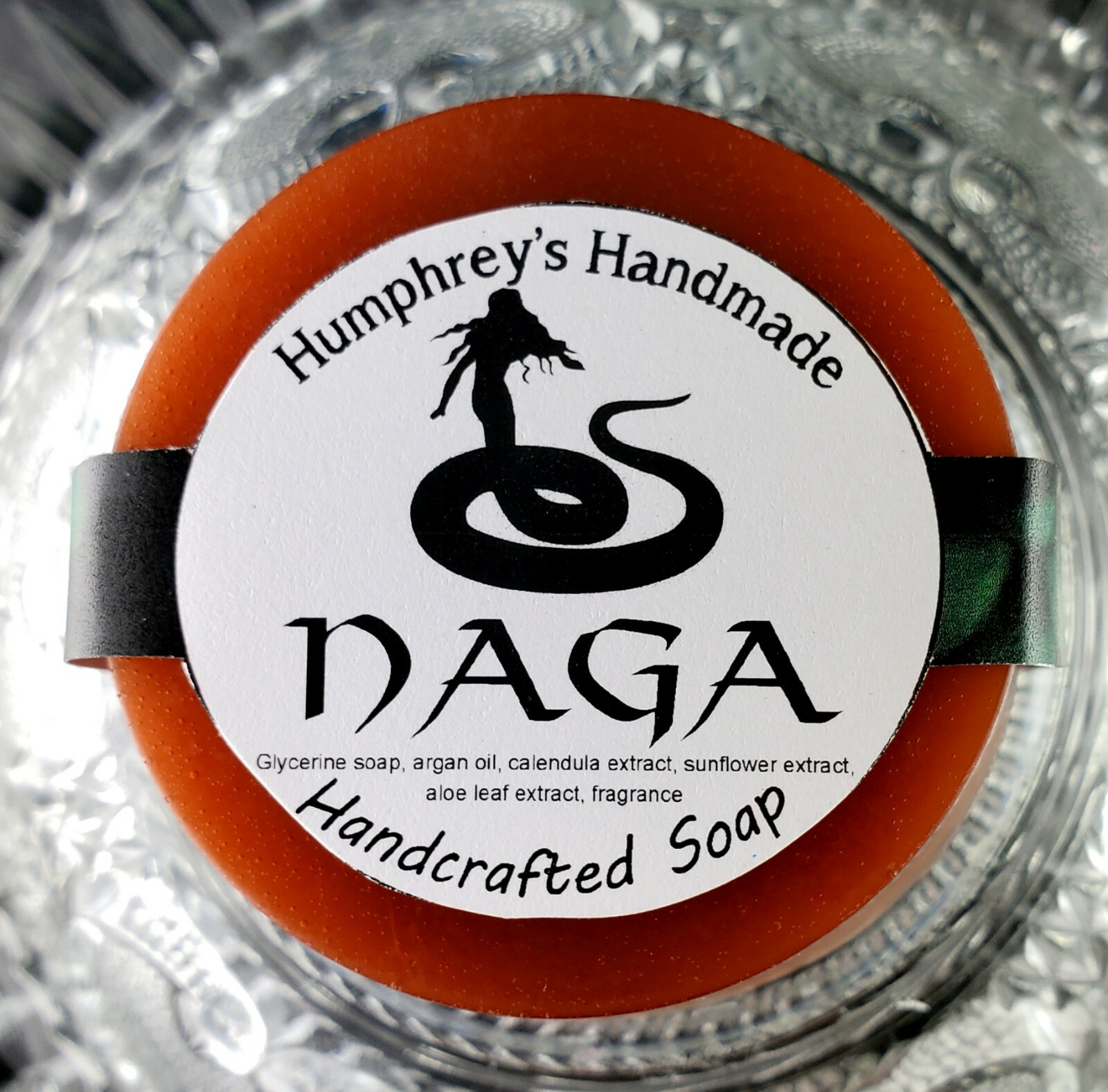 NAGA Nag Champa Shave Soap Unisex Womens Mens Beard Wash, Glycerin Argan Oil