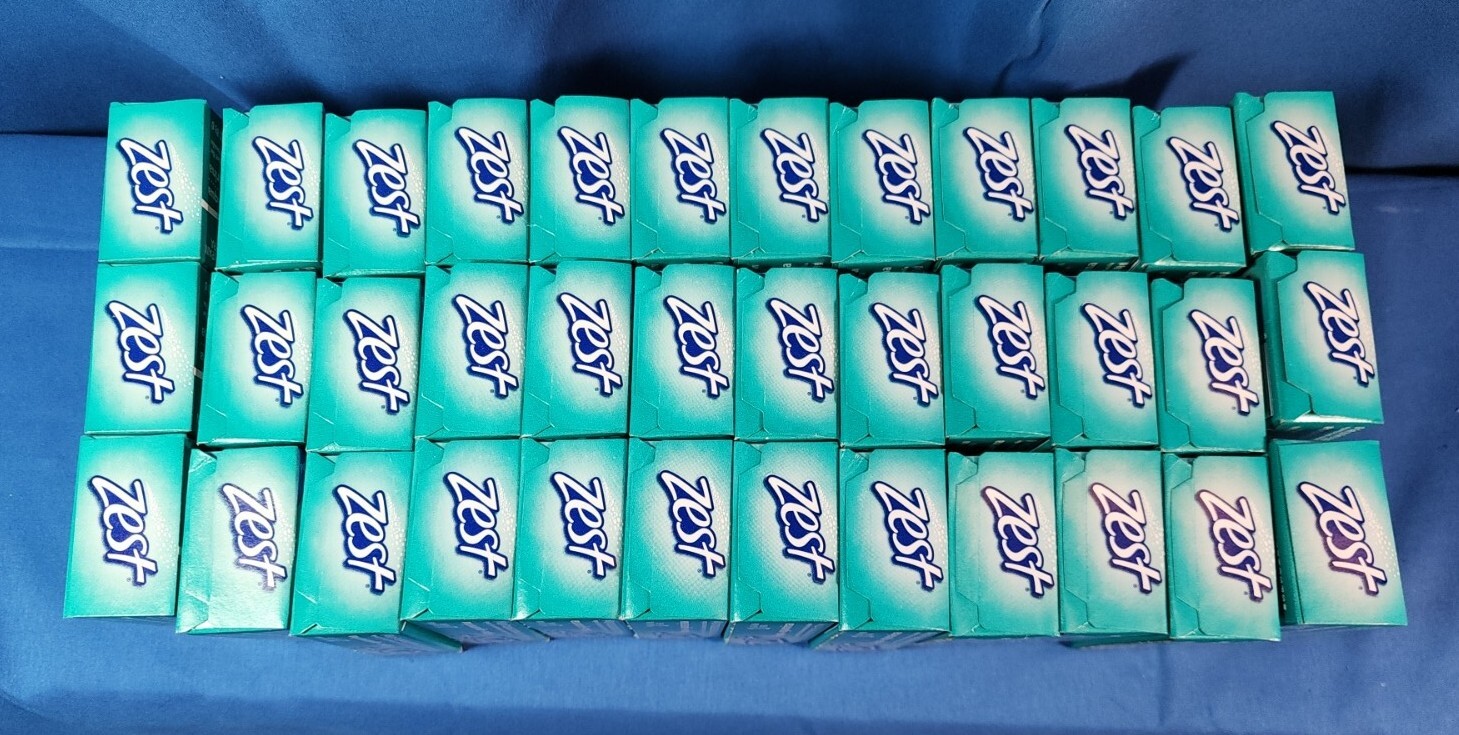 36 Count Zest Personal Aqua Deodorant Bar Soap 2.25oz Each Bar