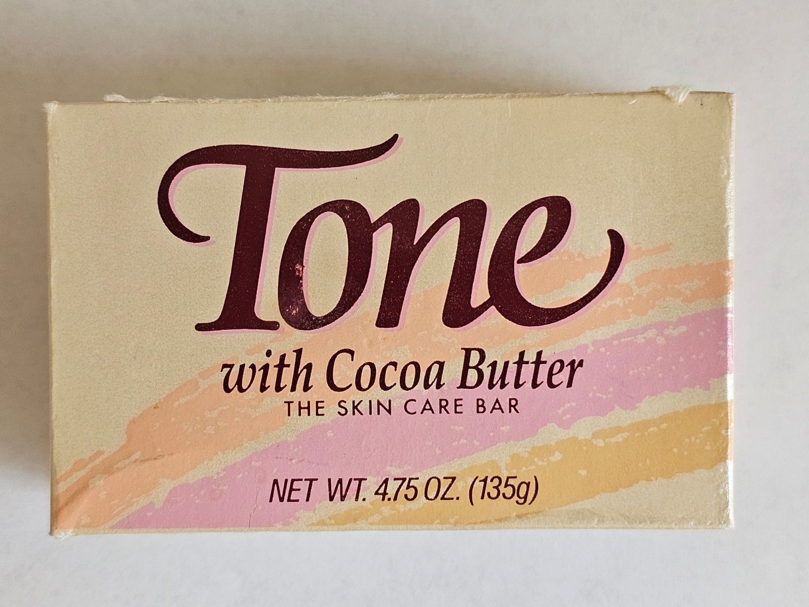 Vintage Tone Cream Skin Care Bar Soap Cocoa Butter 4.75 oz. New In Box