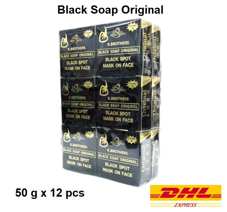 12 x Black Soap Original Black Spot Mask on Face Reduce Dark Spot 100% Original