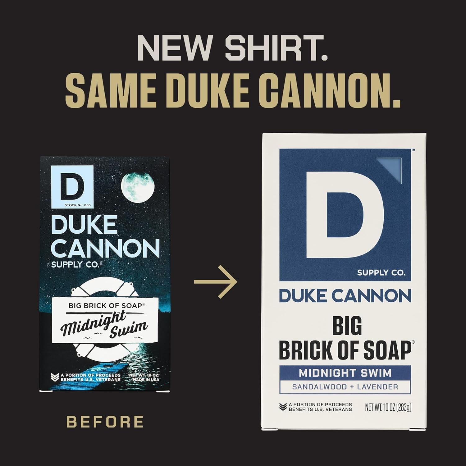 Duke Cannon 10 oz Big Brick Soap – Sandalwood & Lavender, Triple-Milled Luxury