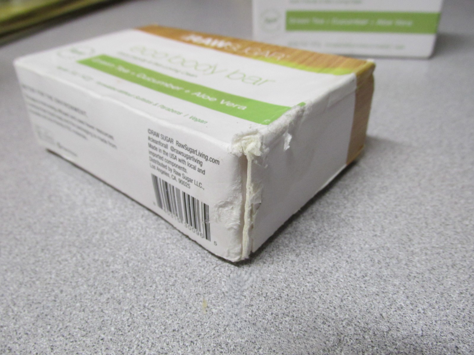 2 Raw Sugar Green Tea + Cucumber + Aloe Vera Eco Body Bar Soap 5 oz Vegan
