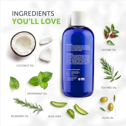 Tea Tree Oil Body Wash 12 Fl Oz Moisturizing Cleansing For Dry Itchy Skin