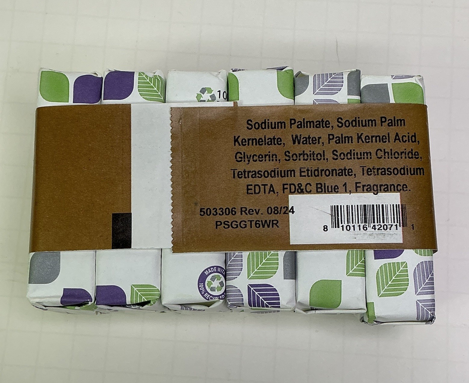 6 Pk Pure Selects Luxury Soap Bars GREEN TEA w/ Glycerin