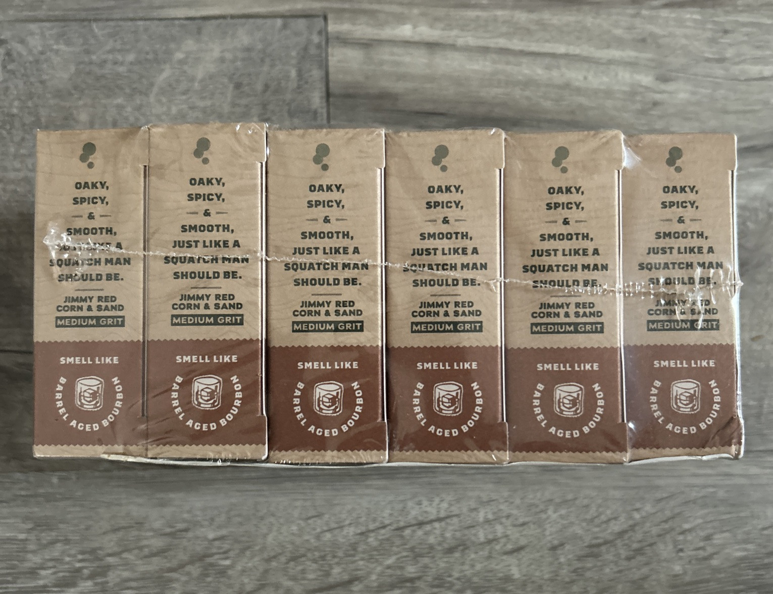 New! Dr. Squatch Men’s Natural Soap WOOD BARREL BOURBON 5oz Bar 6-Pack