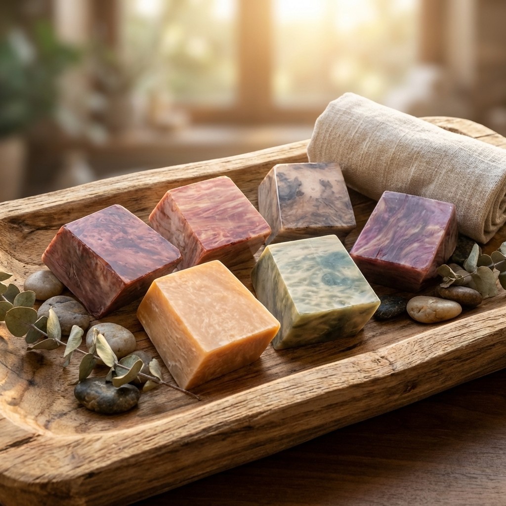 Soap Woods by T.S. Pink (SoapRocks®) Exotic Wood Look Decorative Men’s Soap Bar