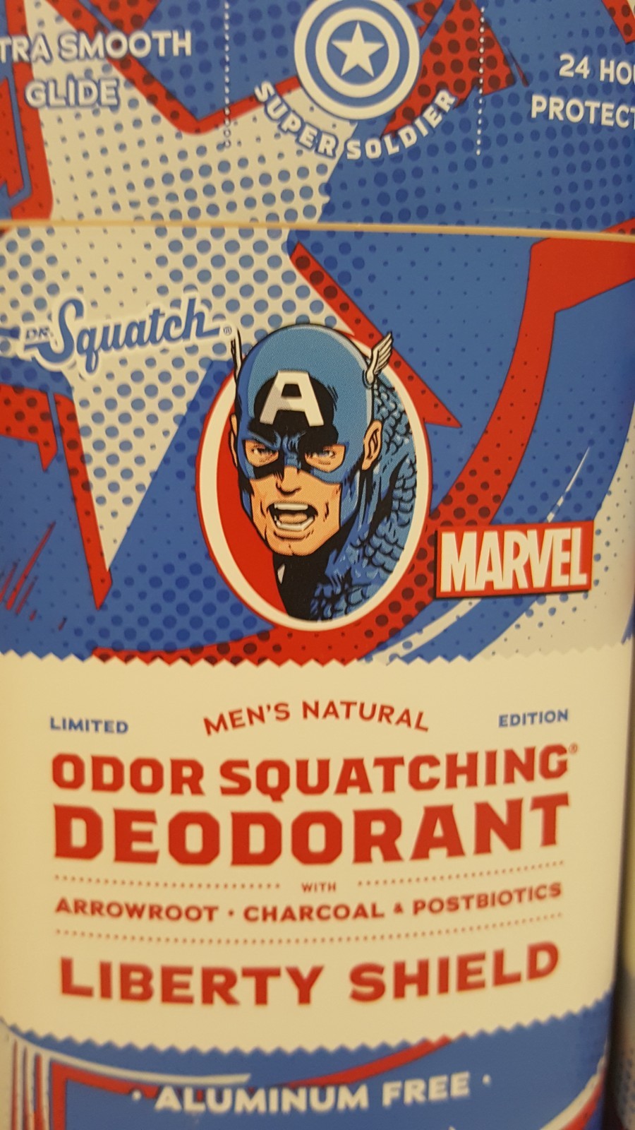 5 Pack – DR. Squatch Men’s CAP. MERICA Edition Deodorant 2.65 fl oz – Soap 5oz