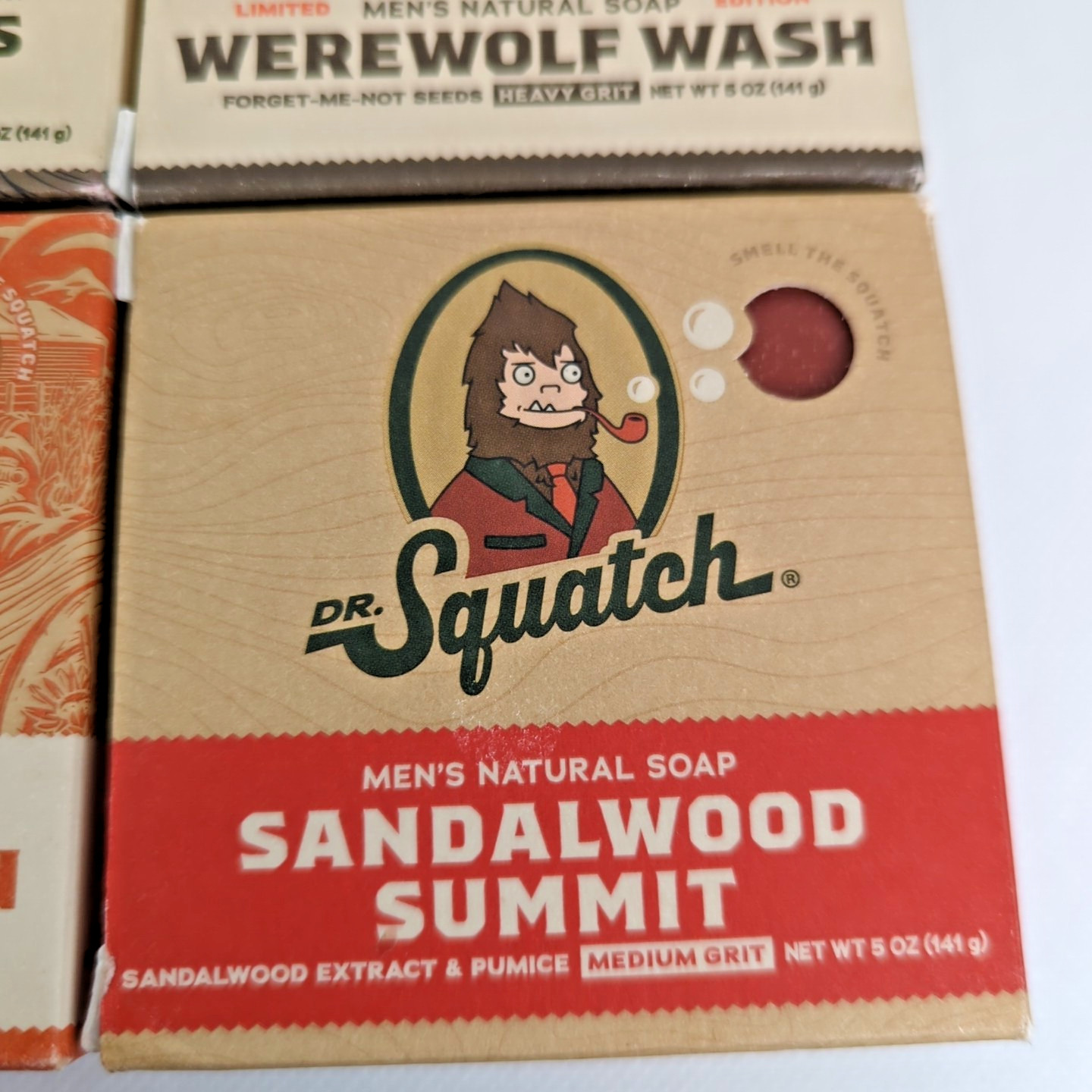 LOT OF 4 Dr. Squatch Bars Soap Werewolf Wash Sandalwood Summit Drunk’n Pumpkin