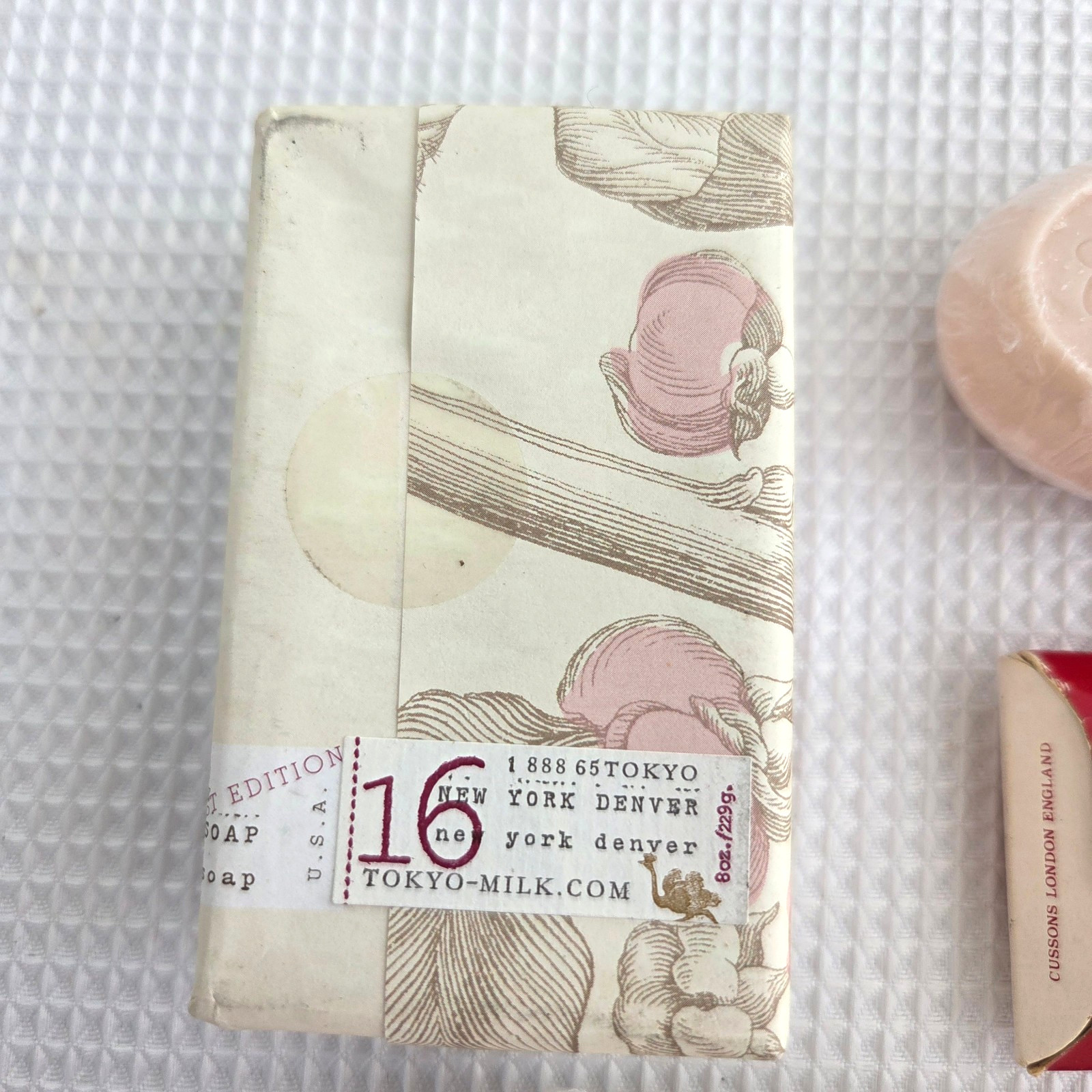 Lot of 7 Bars of Soap Vintage Yves Delorme Tokyo Milk Paris The Ritz Carlton