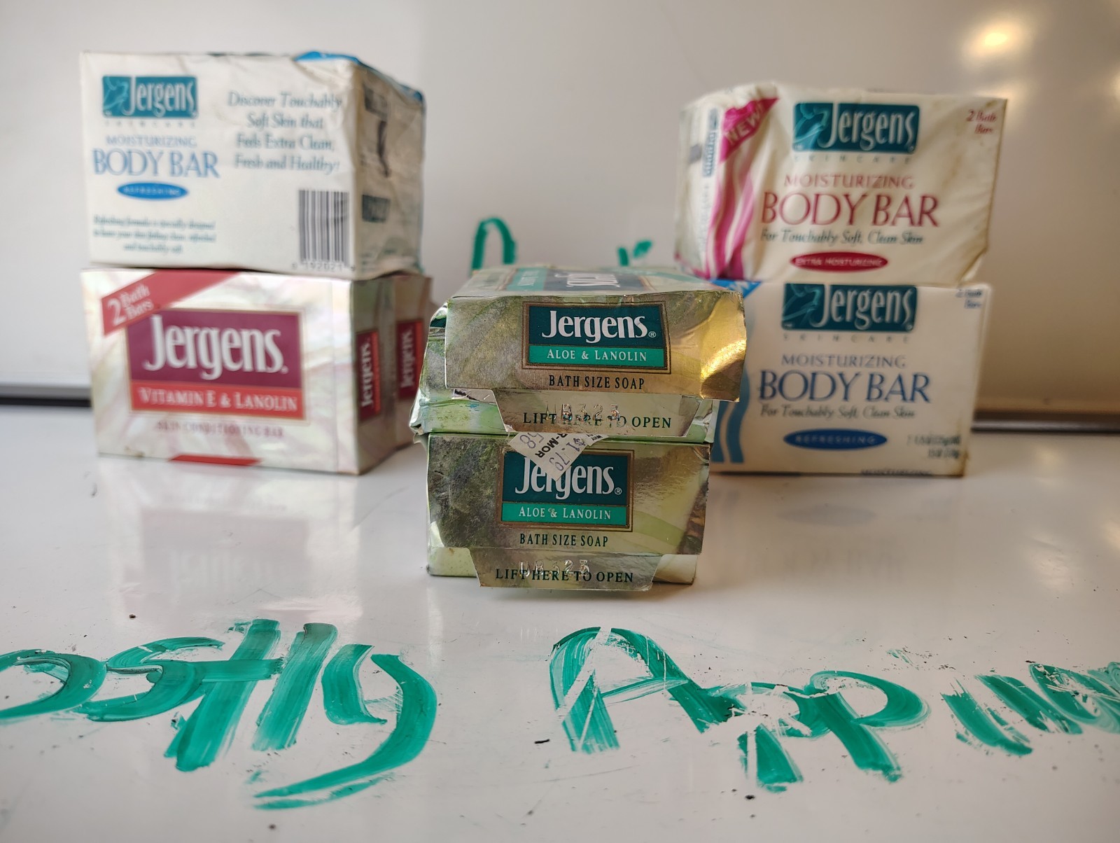 JERGENS Vtg Soap 10 Bars Mixed Lot NOS DISCONTINUED- Lanolin- Referencing- Aloe
