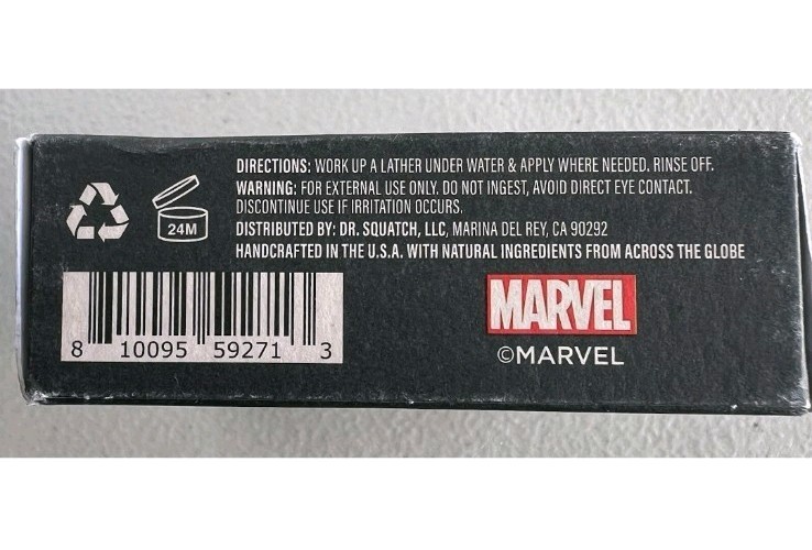 (2)Dr. Squatch Men’s Natural Soap Bar, Limited Ed, Divine Storm, MARVEL THOR 5oz