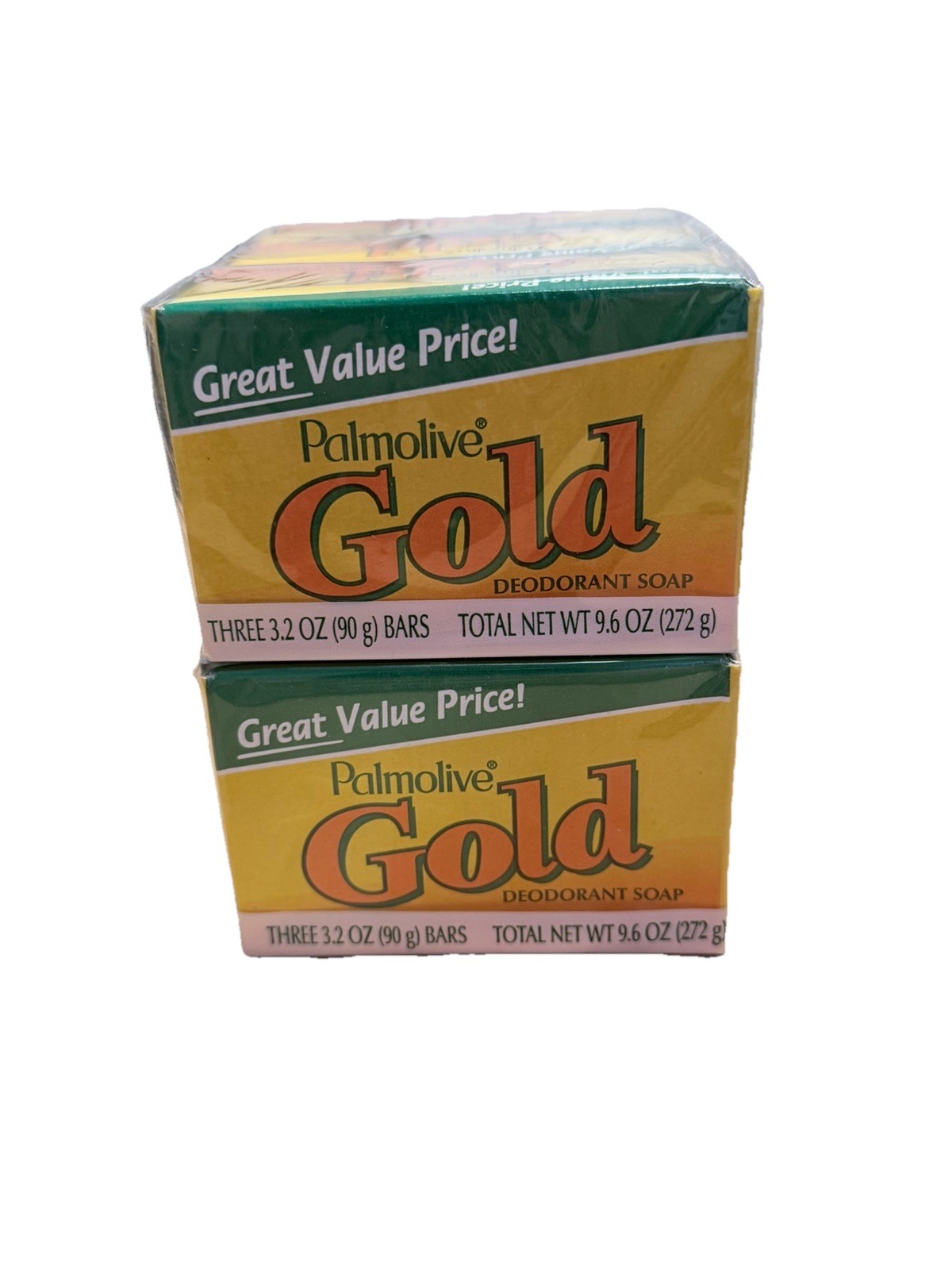 6 Bars Palmolive GOLD Deodorant Soap 3.2oz Boxes 3 Bars Each Sealed