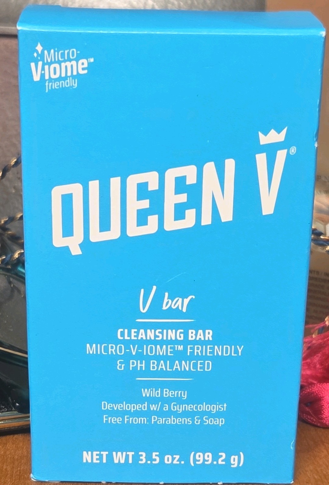 Queen V Cleansing Bar Wild Berry pH Balanced Feminine Soap 3.5oz