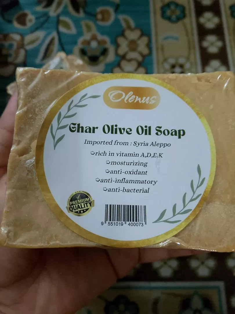 Olenus Ghar Olive Oil Soap – 90% Olive Oil, 10% Laurel Oil – Organic & Natural