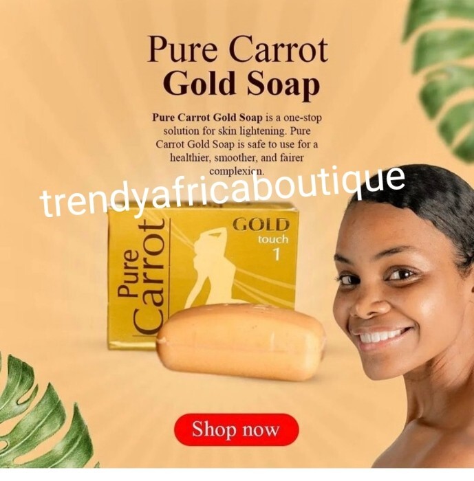 X 2 soap. Pure carrot Gold Touch #1 Soap. Super ecclaircissant soap. 190g x 2