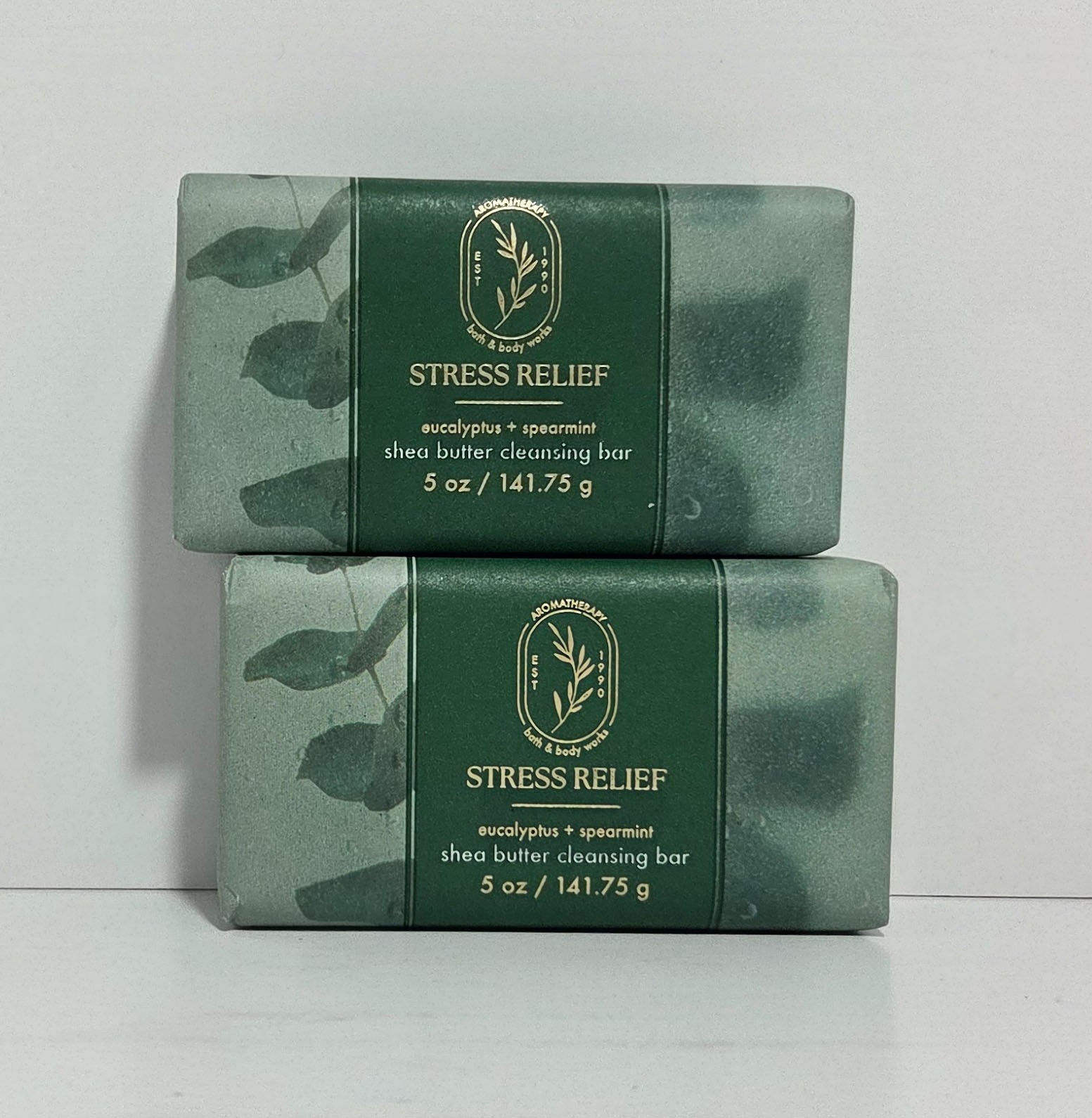Bath & Body Works Eucalyptus Spearmint Shea Butter Cleansing Bar (Pack of 2)