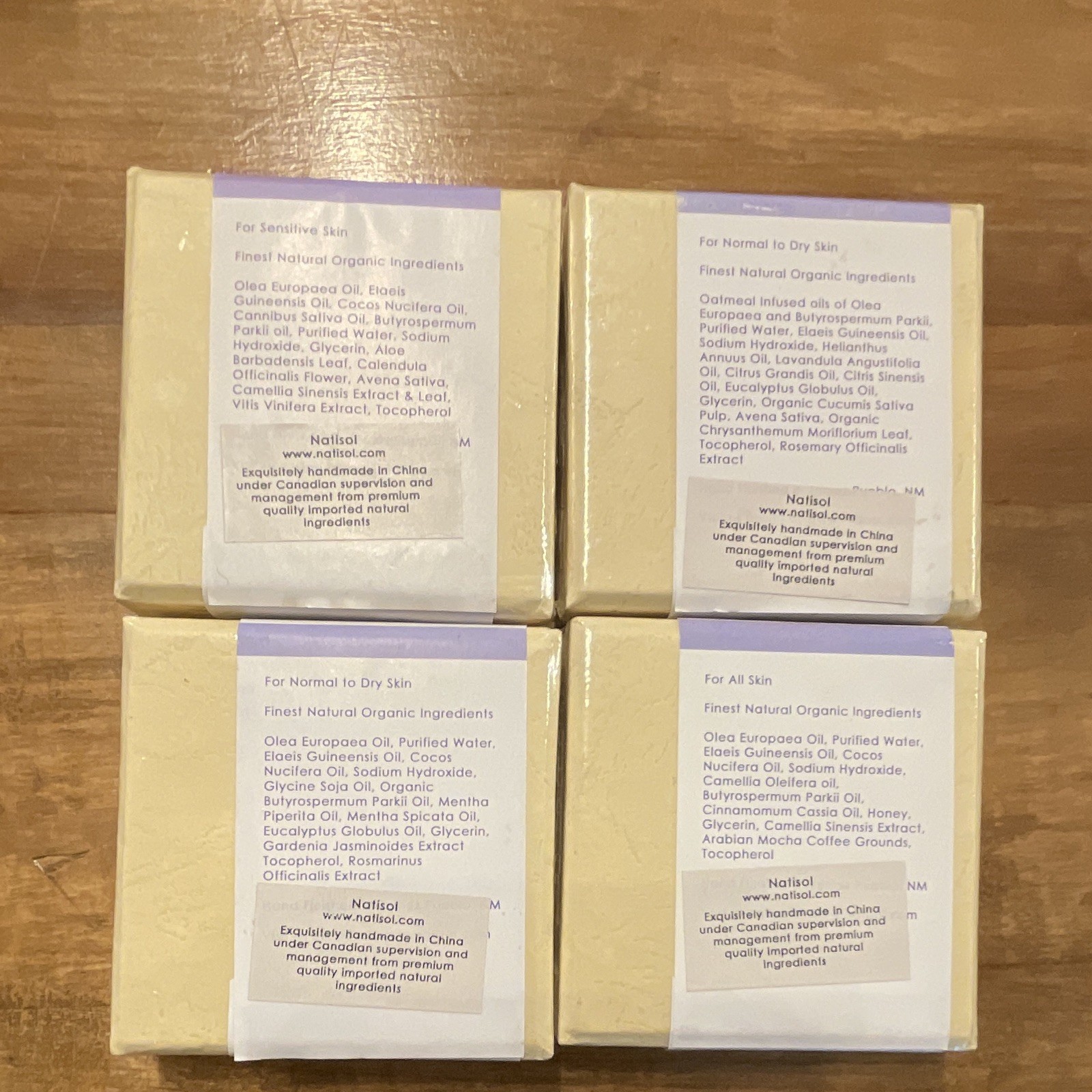 NatiSol Luxury Botanical Bar Soap All Natural and Organic 130 bars
