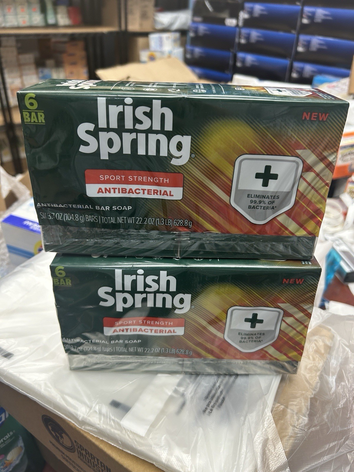 2x Irish Spring Sport Strength Soap Bar 6- Count in a pack 12 Bars total 3/23