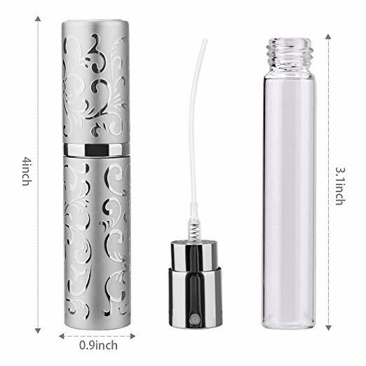 10ml Refillable Perfume Atomizer Mini Travel Spray Bottle Purse Funnel