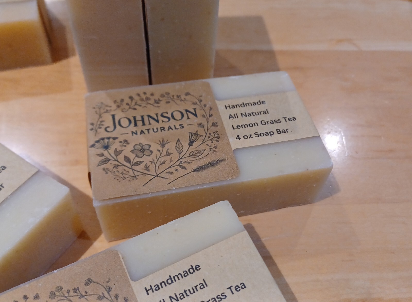 Johnson Naturals Aromatherapy Handmade All Natural Organic Cold Process Bar Soap